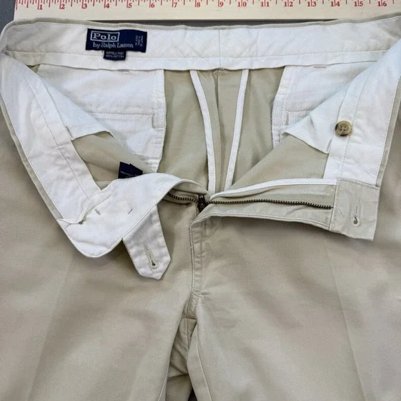 Polo Ralph Lauren Suffield Pant‎ Men's Khaki Casual Chino Cotton 34x34 - Picture 3 of 11